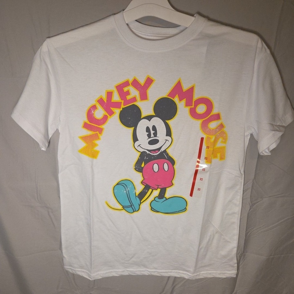 Nwt Mickey Mouse Womens XS Short‎ Sleeve T-Shirt